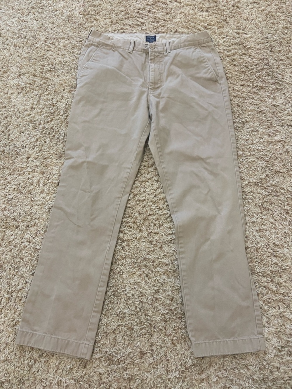 J. Crew Men's Tan Chino Pants - Straight Fit